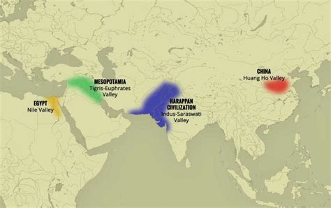 四大古文明位置|世界四大文明｜古代四大文明とは？地図付きで比較！ 